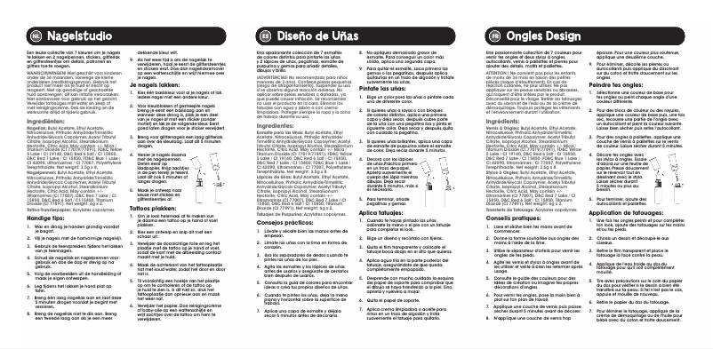 Image de la première page du manuel de l'appareil Nail Designer Kit