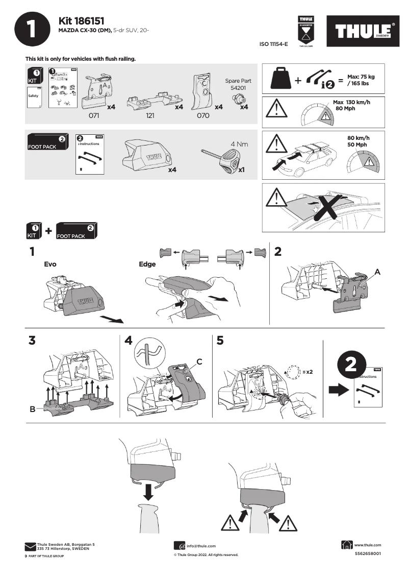 Image de la première page du manuel de l'appareil Kit 186151