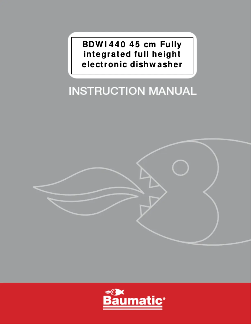 Page n°1 - Manuel utilisateur Baumatic BDWI440