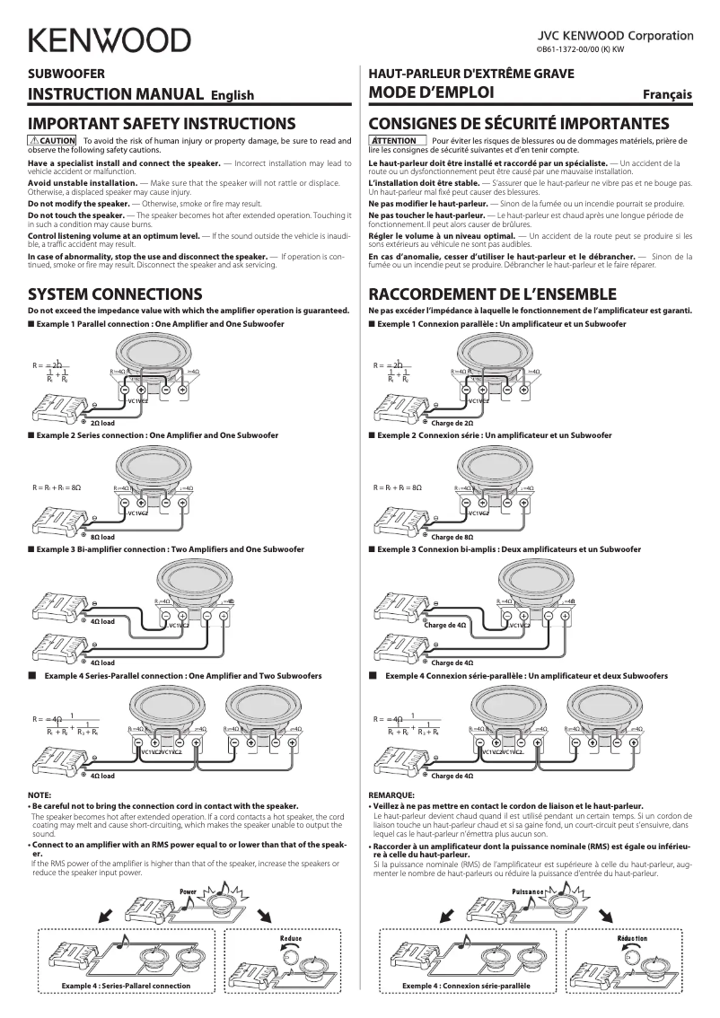 Imagen de la primera página del manual del dispositivo KFC-W12DVC