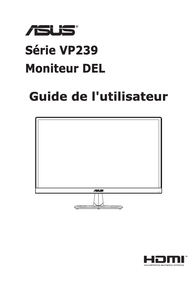 Image de la première page du manuel de l'appareil VP239T