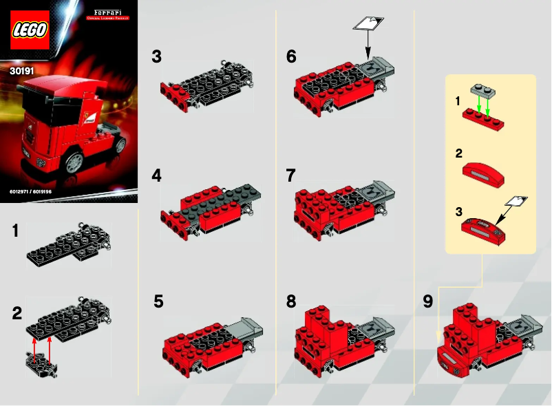 Page n°1 - Manuel utilisateur Lego Scuderia Ferrari Truck