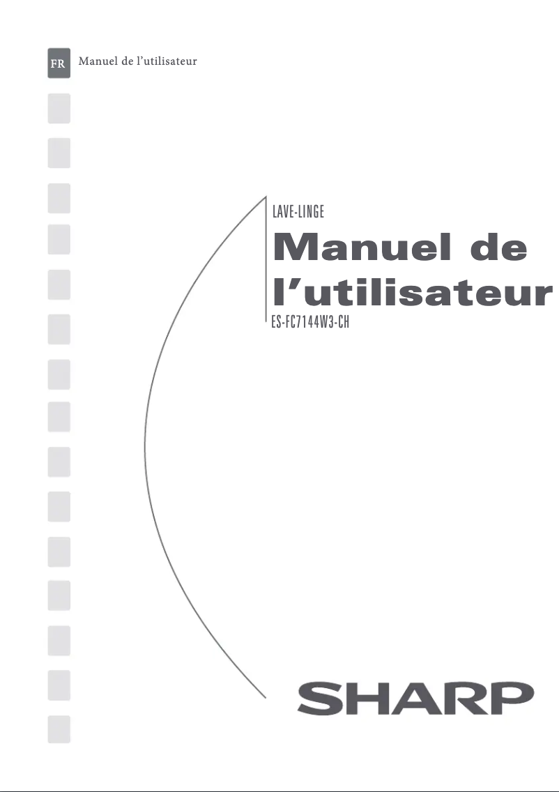 Page 1 de la notice Manuel utilisateur Sharp ES-FC7144W3-CH