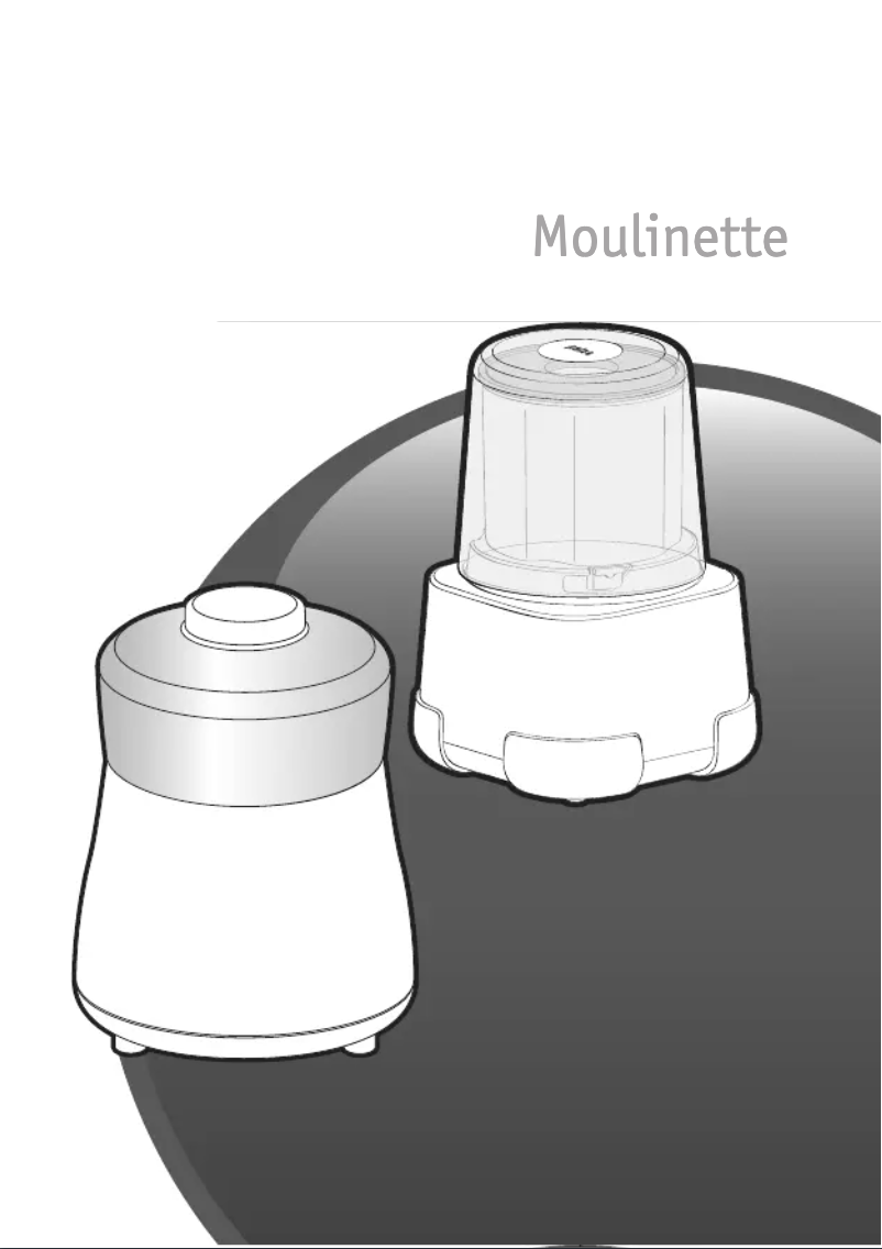 Page n°1 - Manuel utilisateur Moulinex Moulinette DP8108