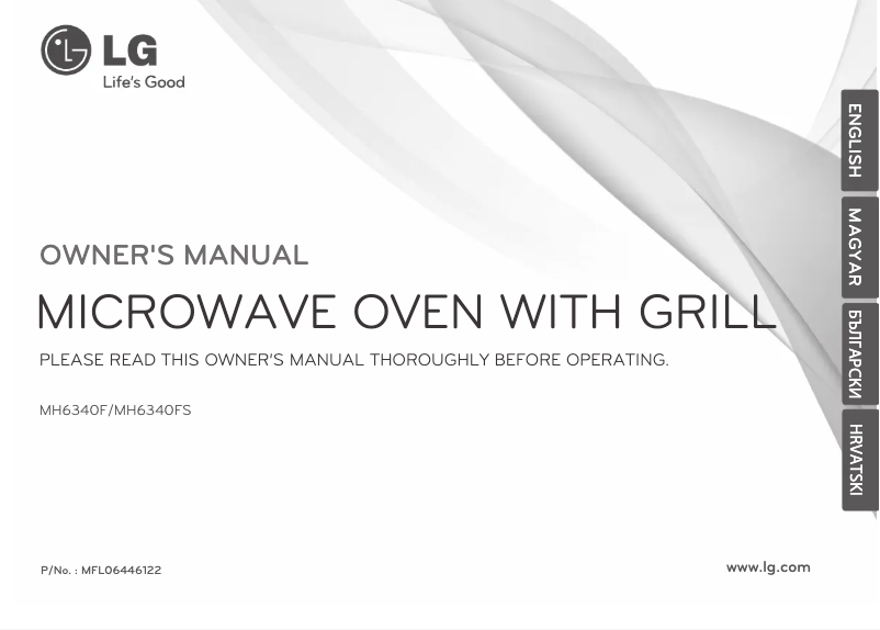 Page n°1 - Manuel utilisateur LG MH6340FS