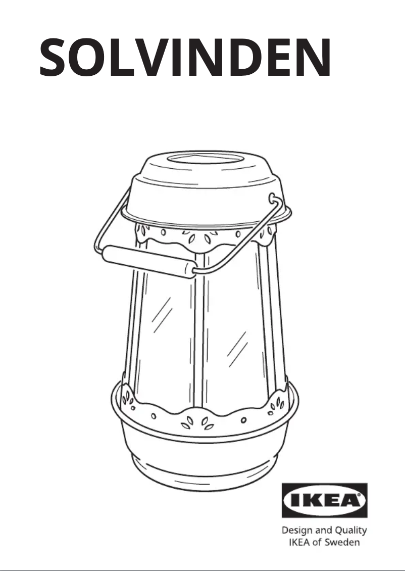 Image de la première page du manuel de l'appareil SOLVINDEN 505.147.14