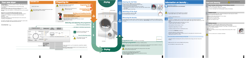 Page 1 de la notice Manuel utilisateur Siemens WT36V395GB
