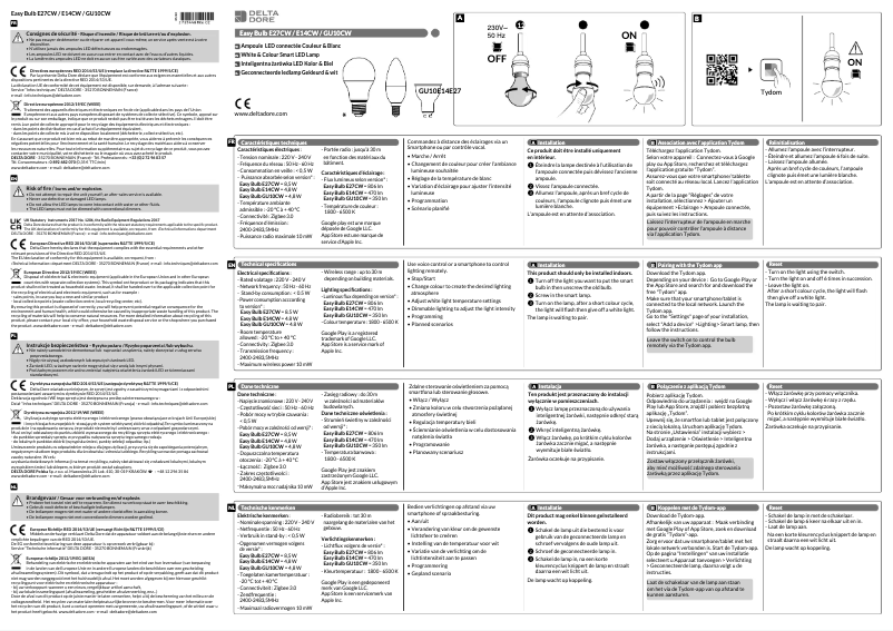 Página 1 del manual Manual de usuario Delta Dore Easy Bulb E14CW