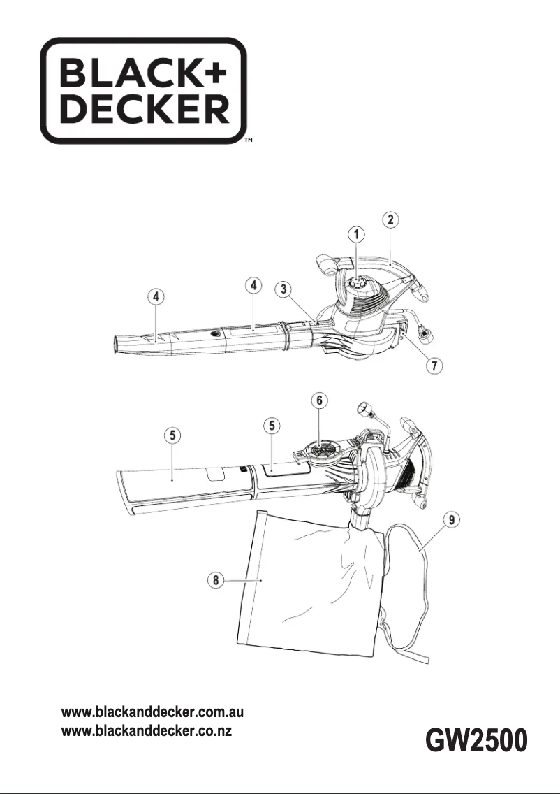 Page 1 de la notice Manuel utilisateur Black & Decker GW2500