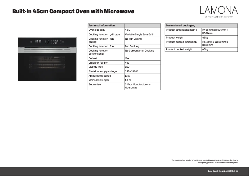 Image de la première page du manuel de l'appareil LAM7004