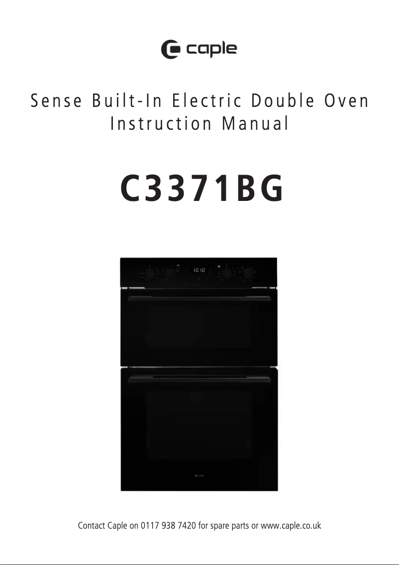 Image de la première page du manuel de l'appareil C3371BG