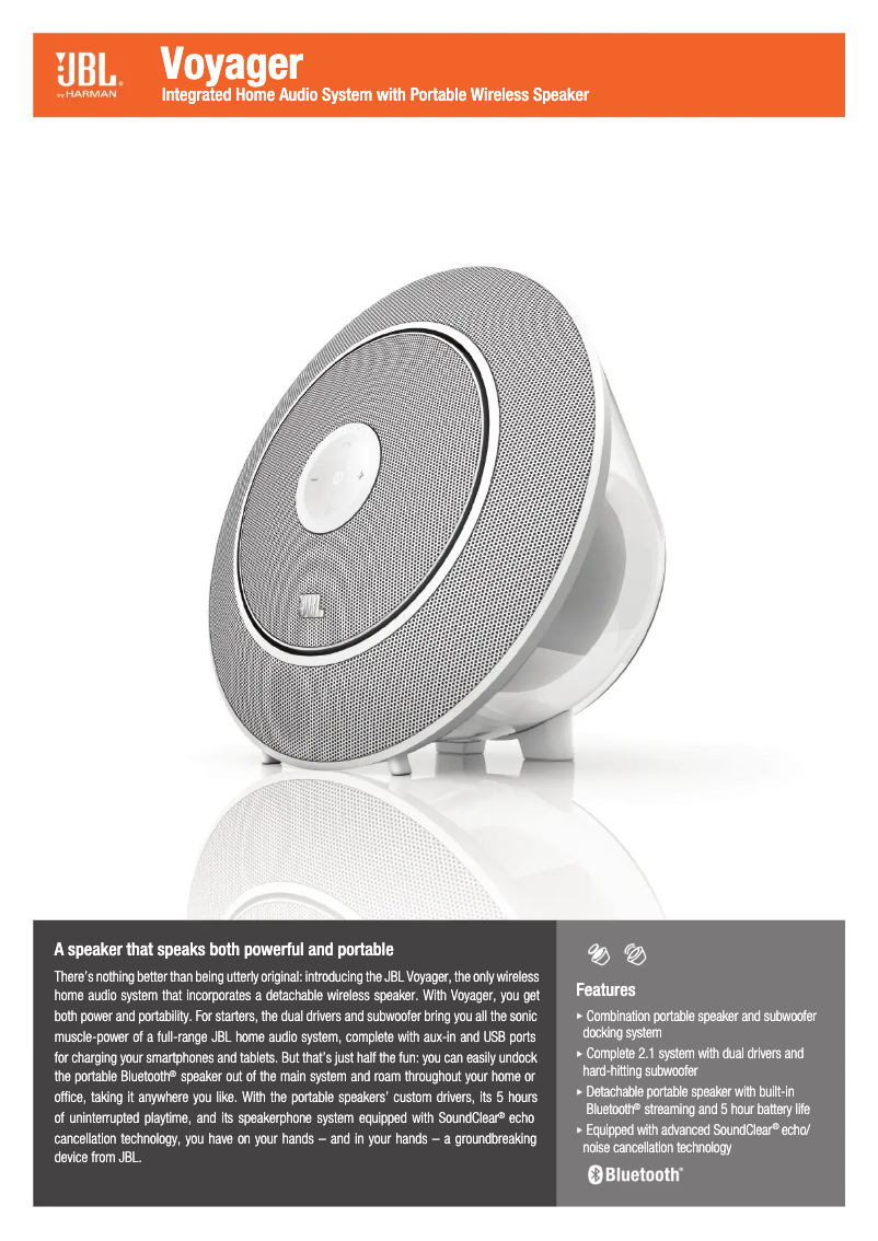 Image de la première page du manuel de l'appareil Voyager