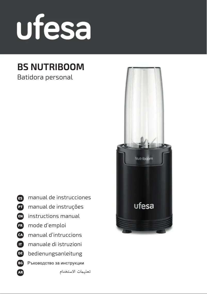 Imagen de la primera página del manual del dispositivo Nutriboom