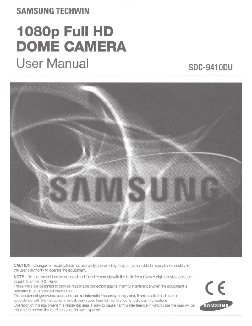 Page 1 de la notice Manuel utilisateur Samsung SDC-9410DU