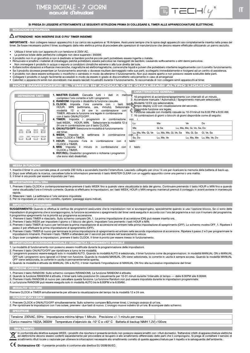 Page n°1 - Manuel utilisateur Techly IPW-ADP-TM