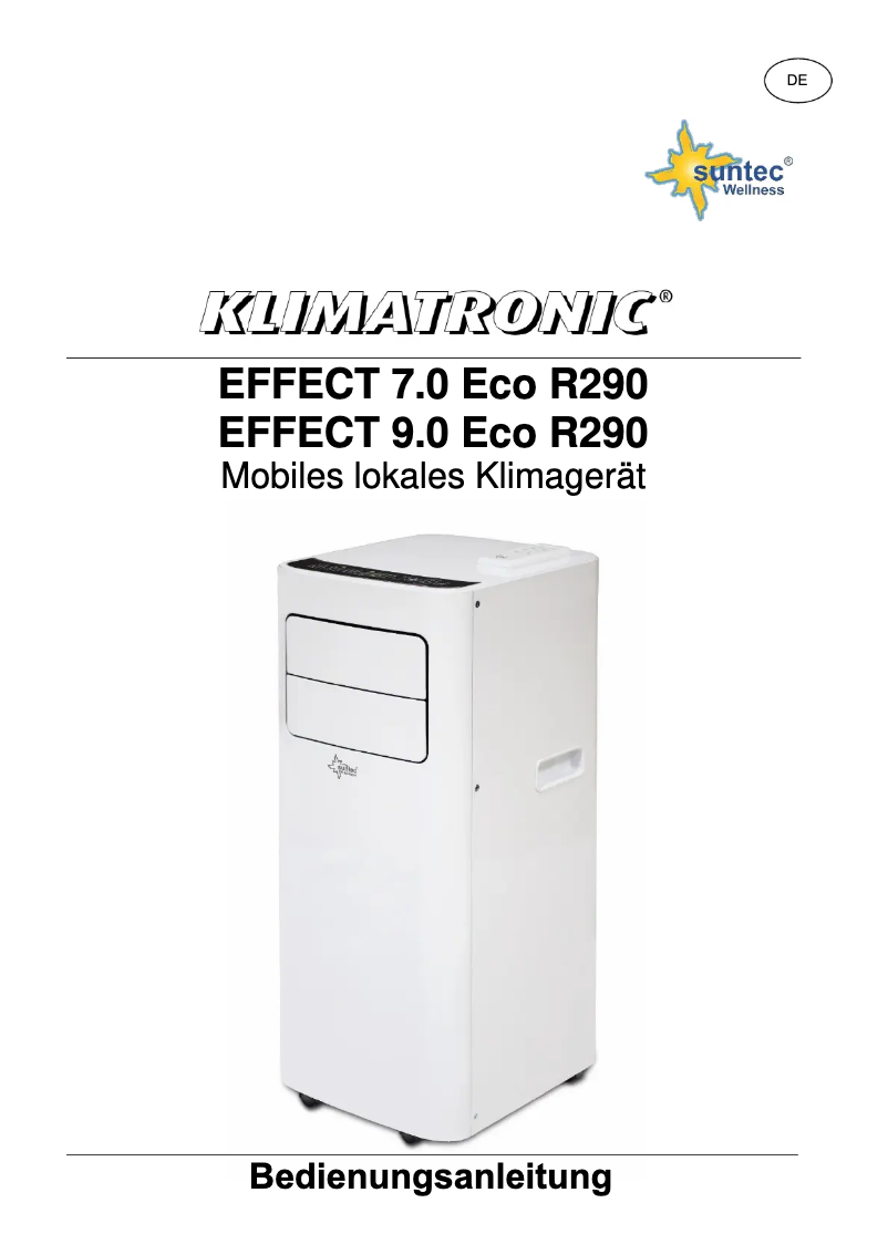 Page 1 de la notice Manuel utilisateur Suntec Effect 7.0 Eco R290