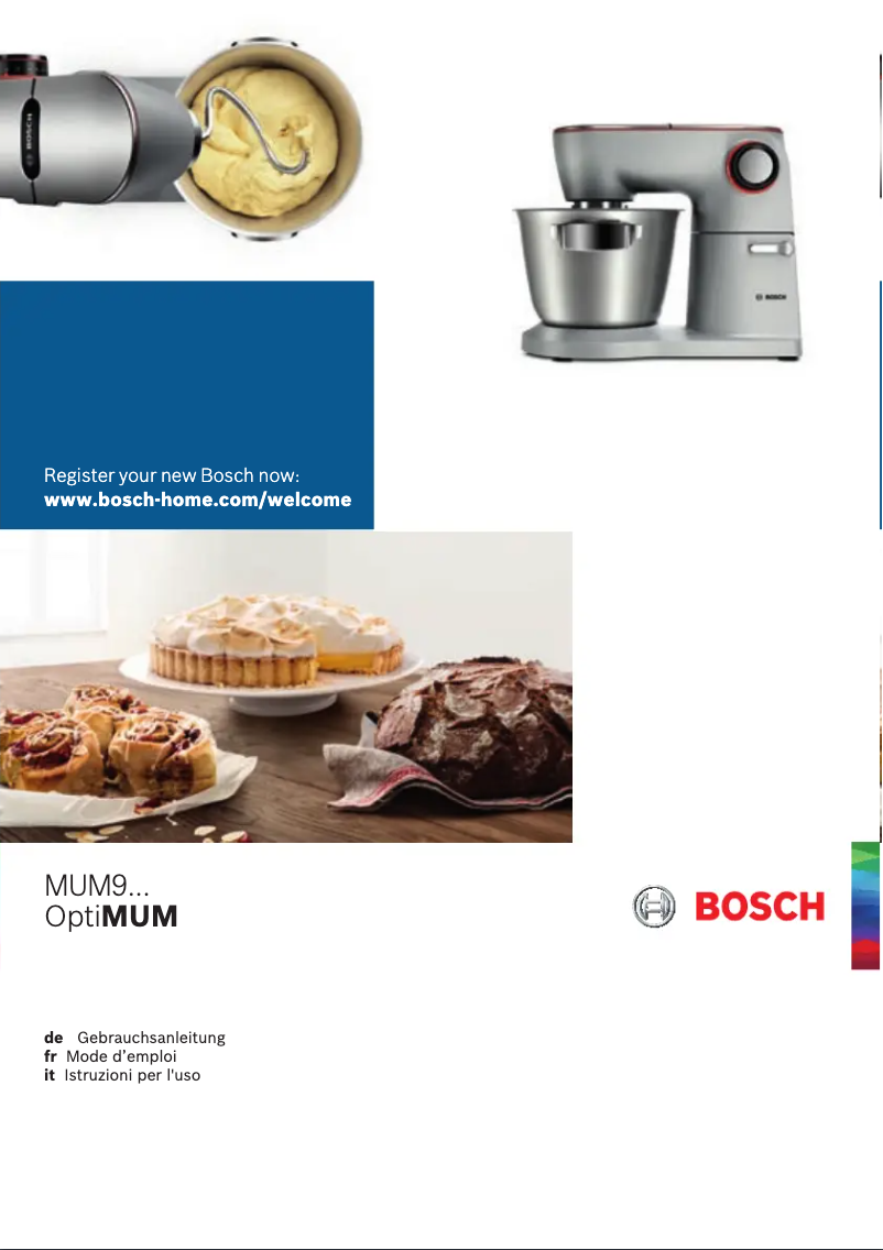 Page 1 de la notice Manuel utilisateur Bosch MUM9D64S11