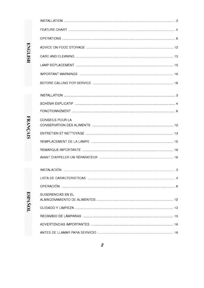 Image de la première page du manuel de l'appareil GR-462C