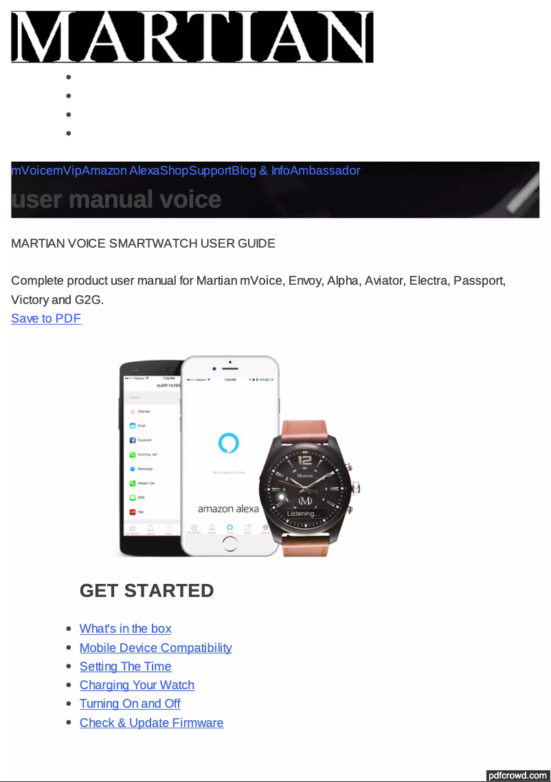 Image de la première page du manuel de l'appareil Alpha T10