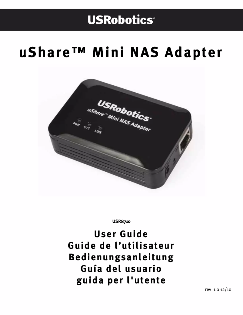 Page 1 de la notice Manuel utilisateur USRobotics USR8710