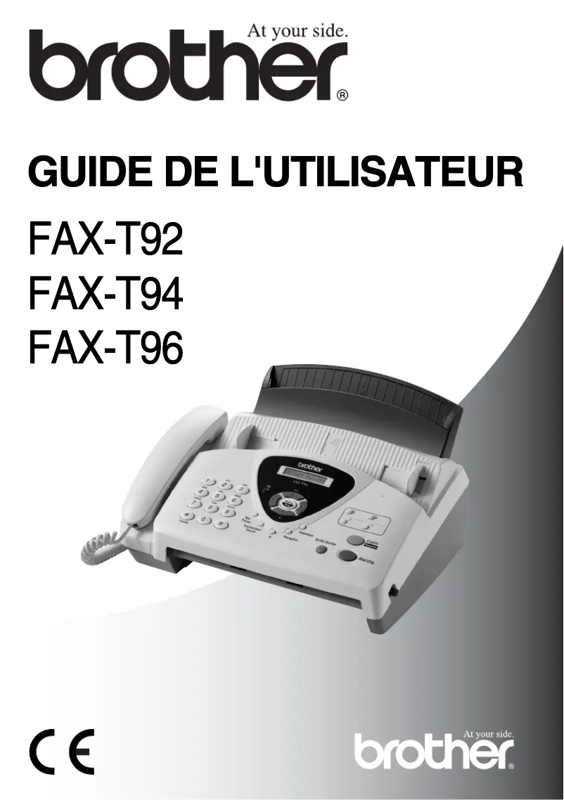 Image de la première page du manuel de l'appareil FAX-T94