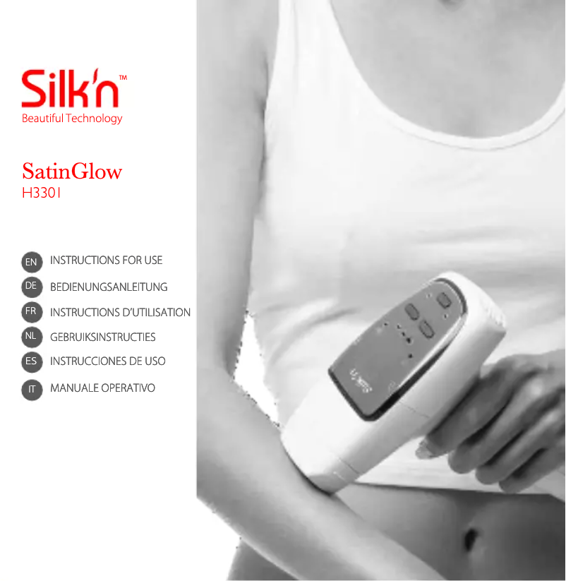 Page n°1 - Manuel utilisateur Silk'n SatinGlow H3301