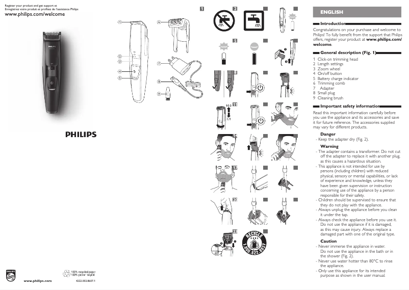 Page 1 de la notice Manuel utilisateur Philips Series 5000 BT5200