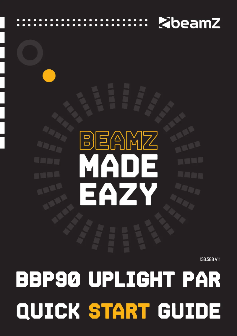 Page 1 de la notice Guide de démarrage rapide BeamZ BBP90