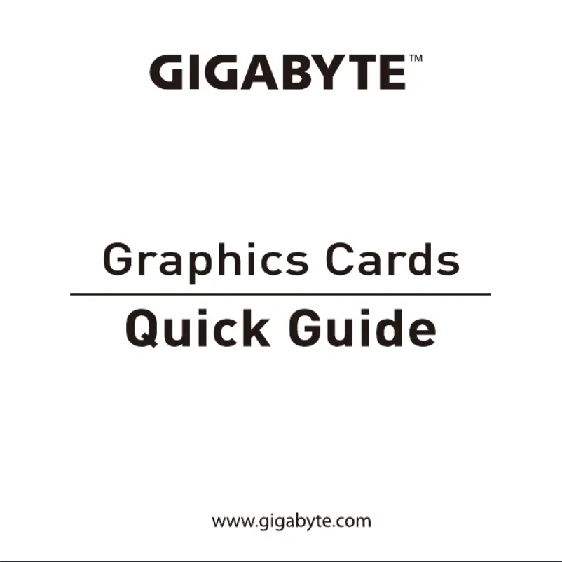 Page 1 de la notice Manuel utilisateur Gigabyte GeForce RTX 4080 16GB Gaming OC