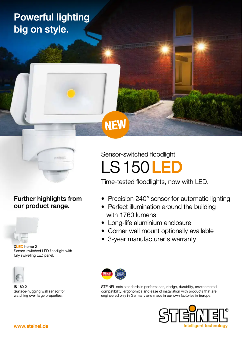 Imagen de la primera página del manual del dispositivo LS 150 S