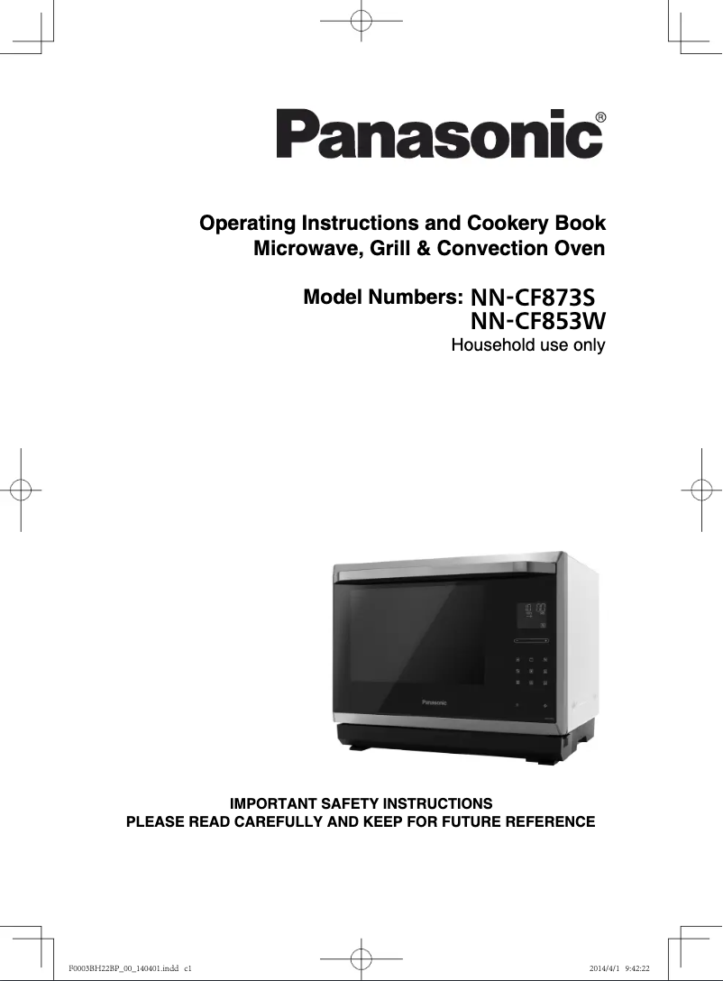Página 1 del manual Manual de usuario Panasonic NN-CF853W