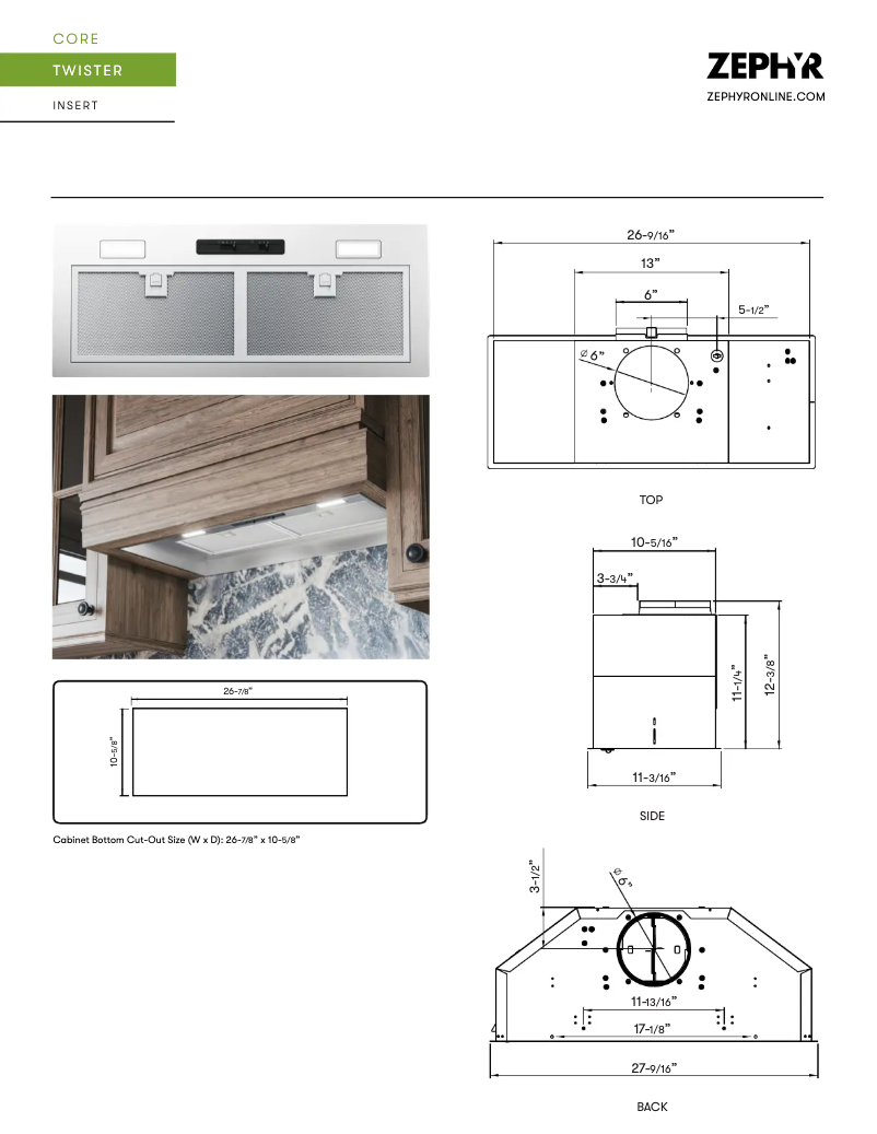 Page n°1 - Fiche technique Zephyr Twister AK8000CS
