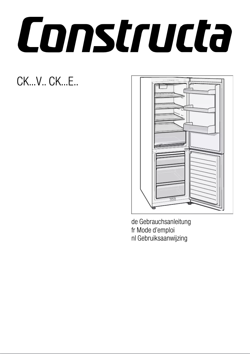 Page n°1 - Manuel utilisateur Constructa CK268V43