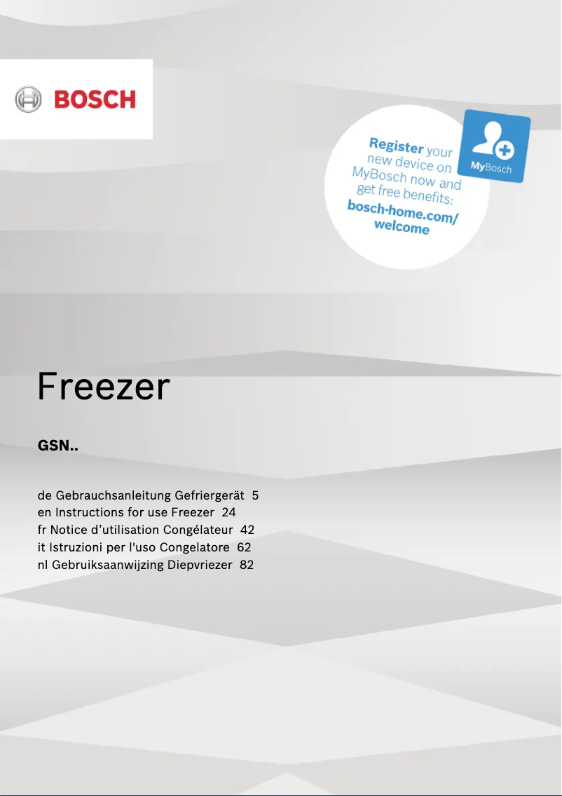 Page 1 de la notice Manuel utilisateur Siemens GS58NAWCV