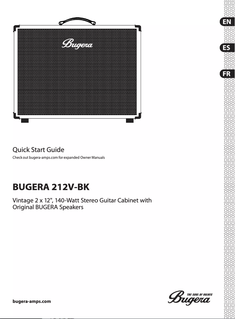 Image de la première page du manuel de l'appareil 212V-BK