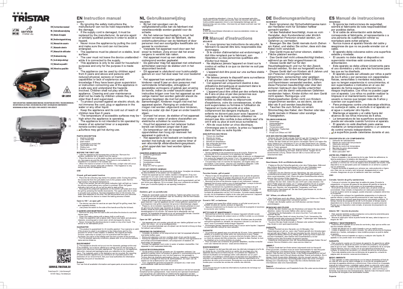 Image de la première page du manuel de l'appareil GR-2850