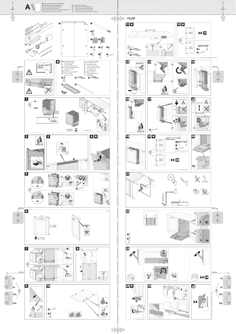 Page n°1 - Guide d'installation Asko DSD644G