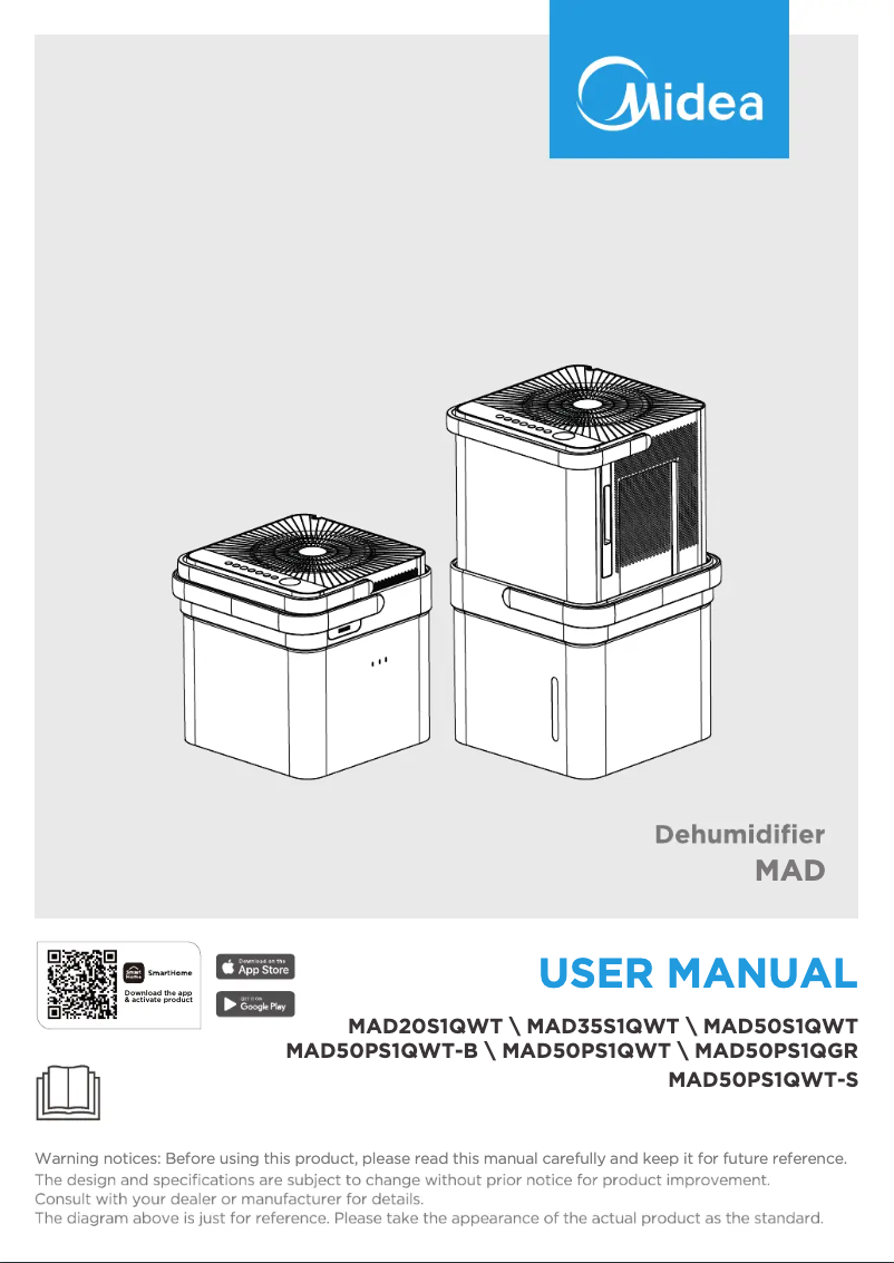 Página 1 del manual Manual de usuario Midea MAD35S1QWT