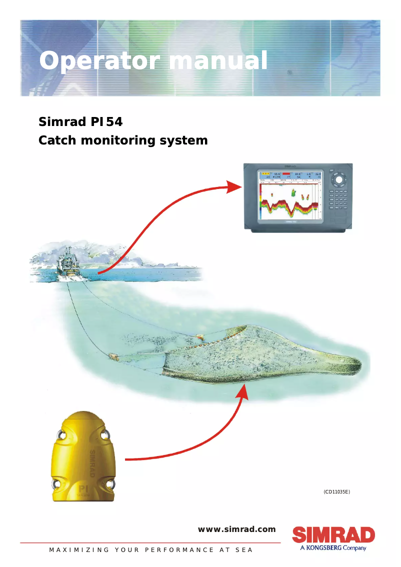 Page n°1 - Manuel utilisateur Simrad PI54