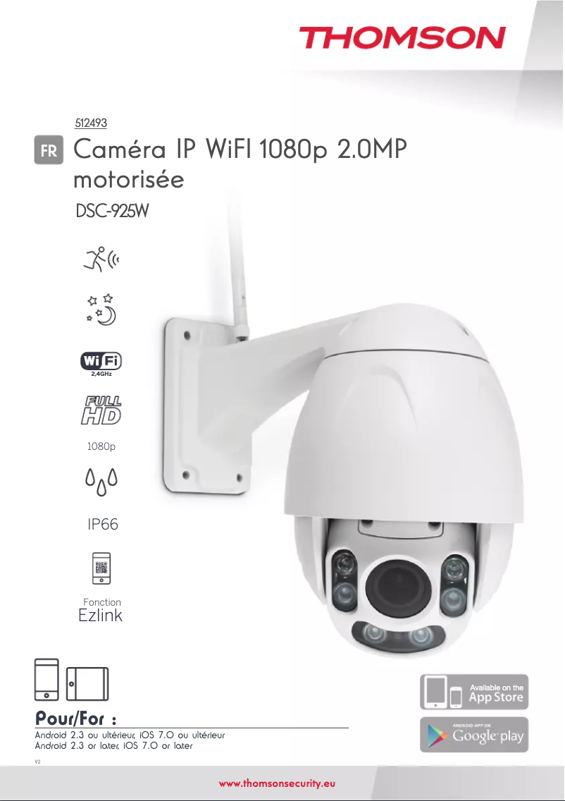 Page 1 de la notice Manuel utilisateur Thomson 512493