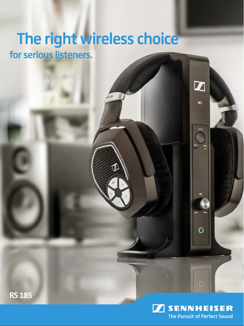Page 1 de la notice Fiche technique Sennheiser RS 185