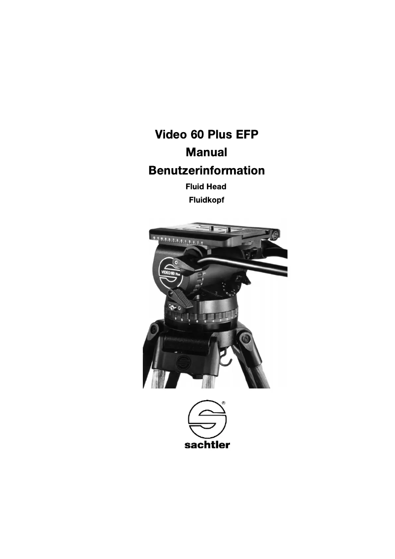 Page n°1 - Manuel utilisateur Sachtler Video 60 Plus EFP