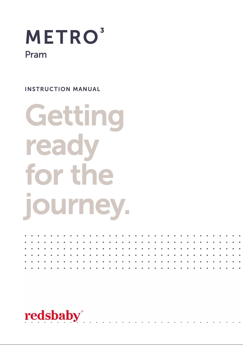 Page 1 de la notice Manuel utilisateur Redsbaby METRO 3