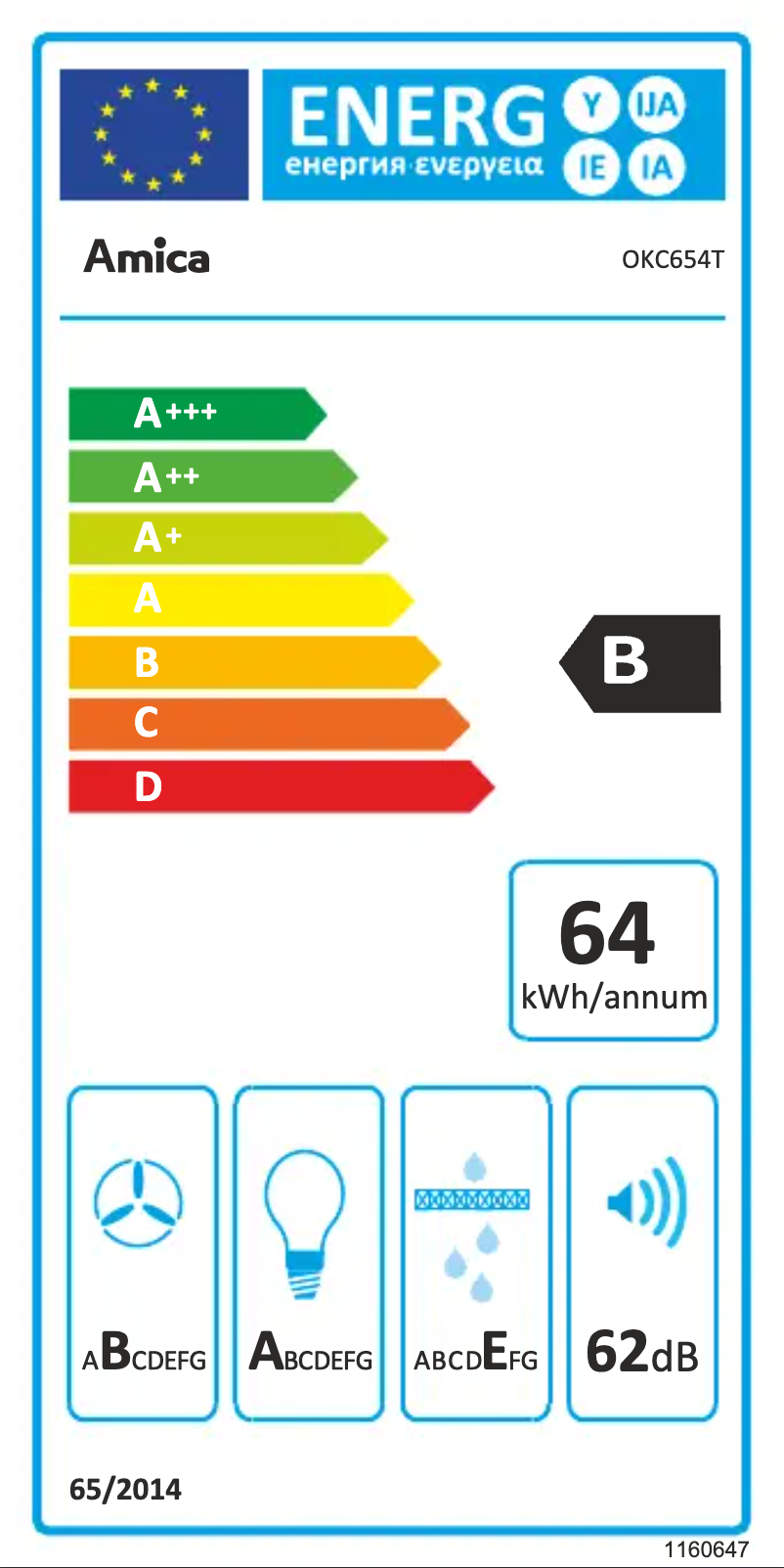 Image de la première page du manuel de l'appareil OKC654T
