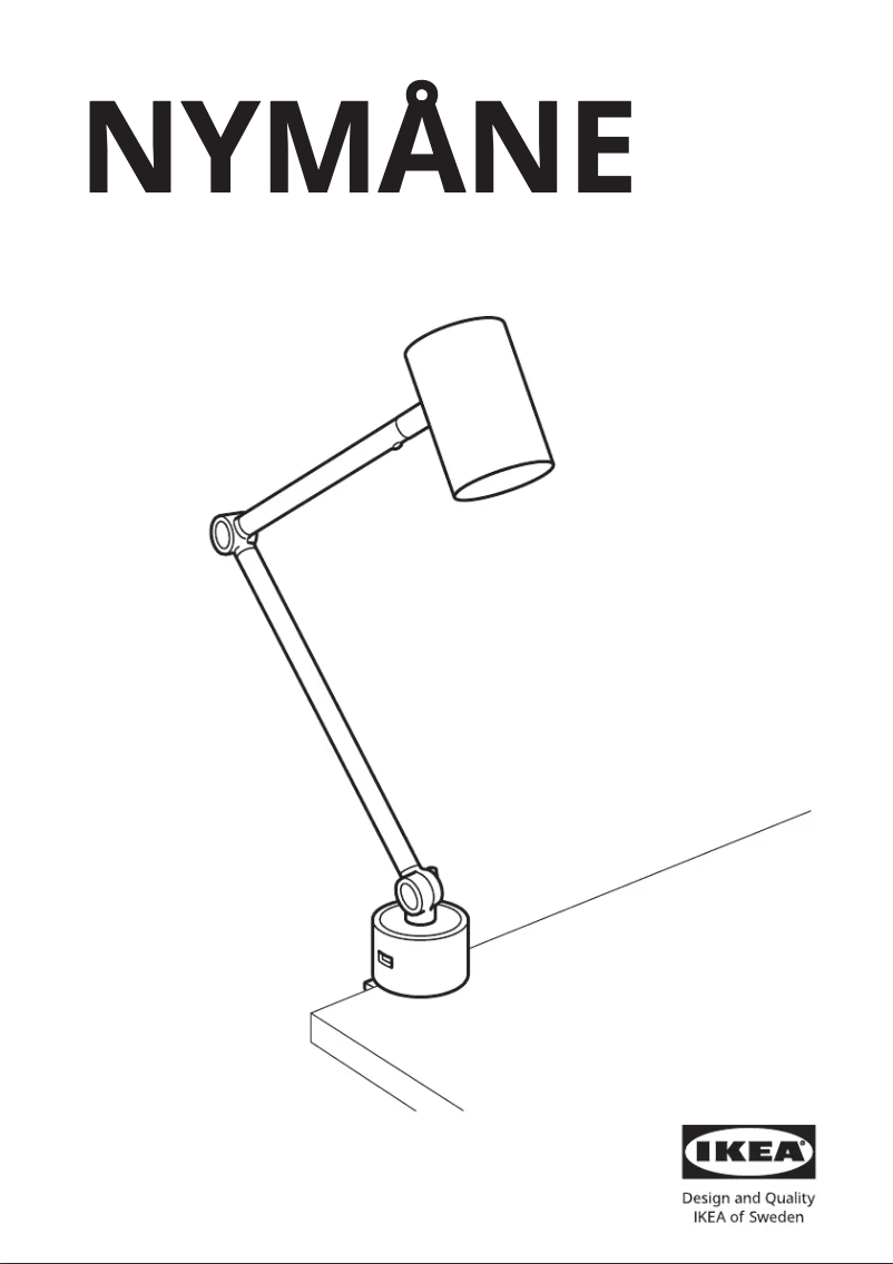 Page 1 de la notice Manuel utilisateur Ikea NYMÅNE 004.956.66