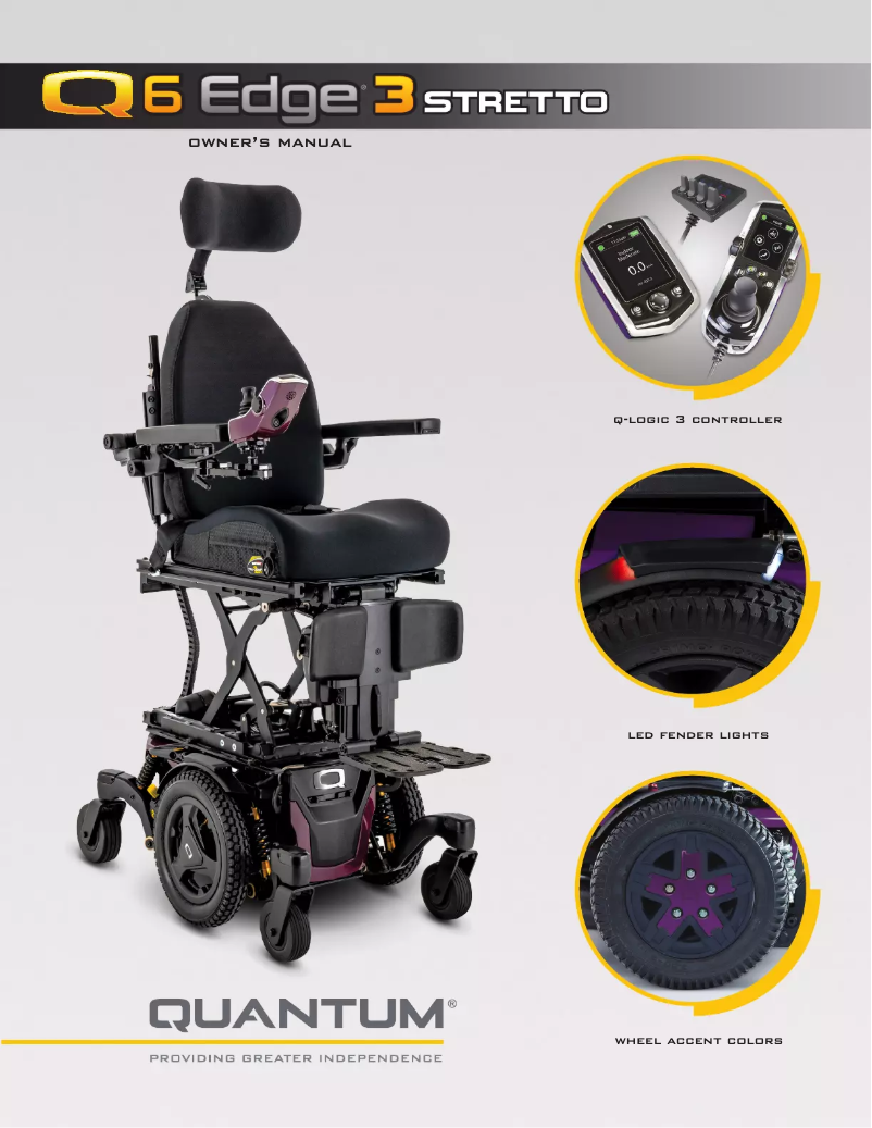 Page 1 de la notice Manuel utilisateur Quantum Edge 3 Stretto