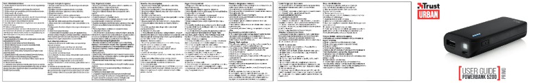 Page n°1 - Manuel utilisateur Trust Urban PRIMO 5200