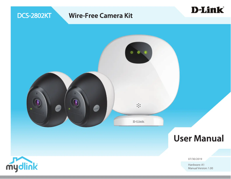 Page 1 de la notice Manuel utilisateur D-Link DCS-2803KT