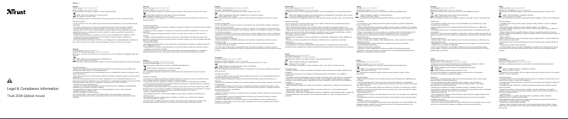 Page n°1 - Manuel utilisateur Trust Ziva