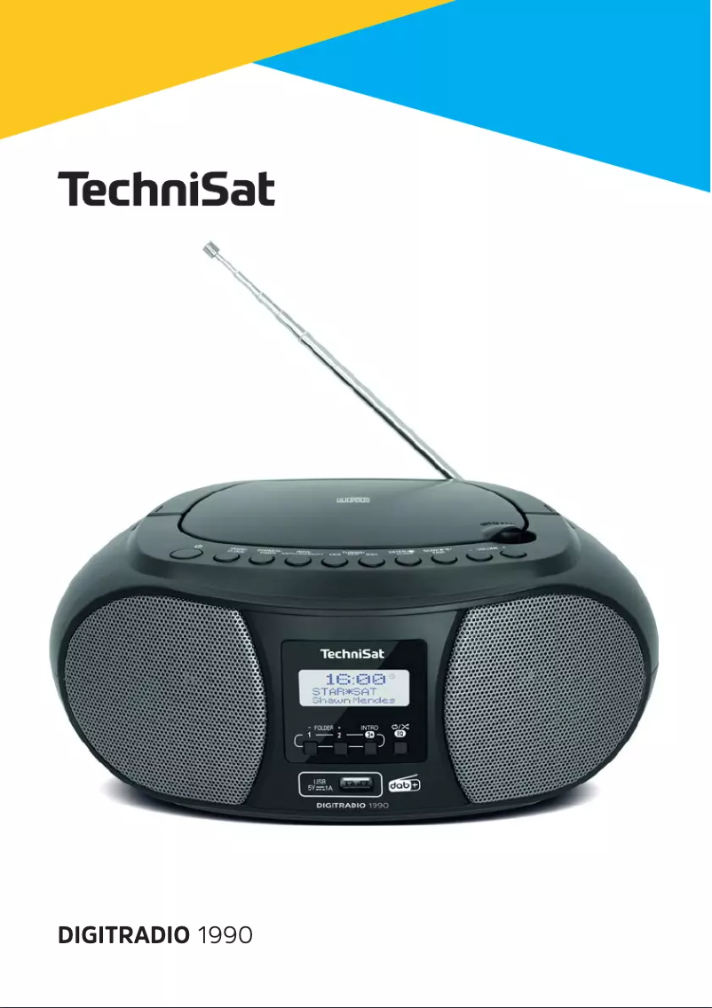 Page 1 de la notice Manuel utilisateur TechniSat DigitRadio 1990
